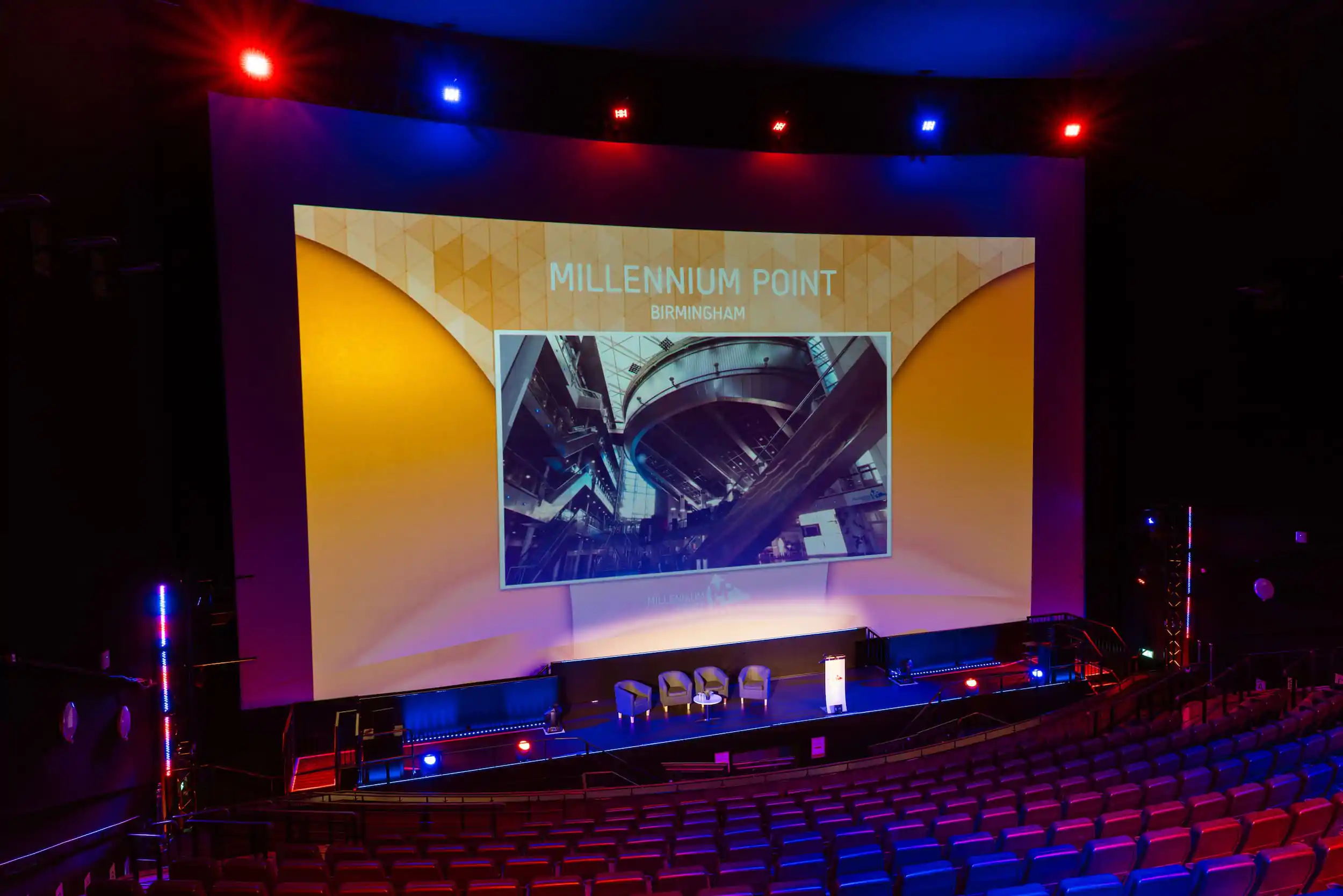 millennium point auditorium screen hire birmingham