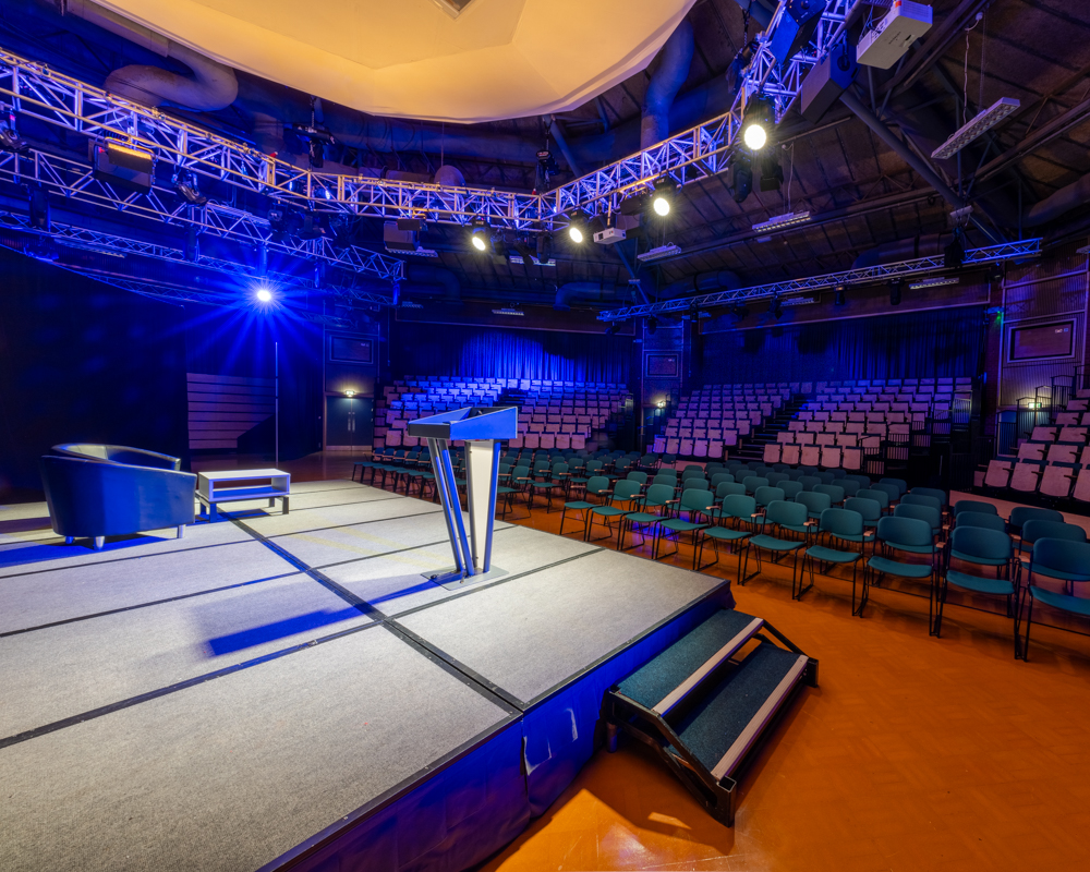 tiered auditorium for corporate events