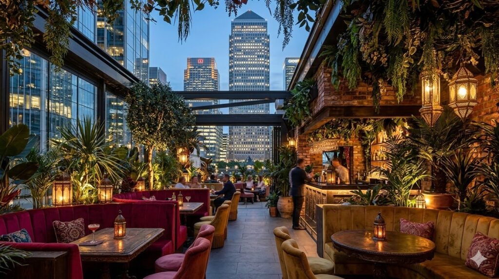 sacred garden at house of gods canary wharf