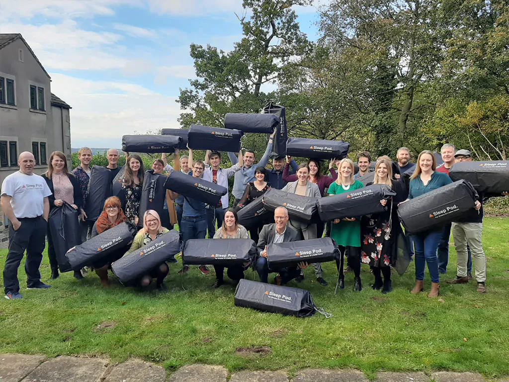 sleep pod team building