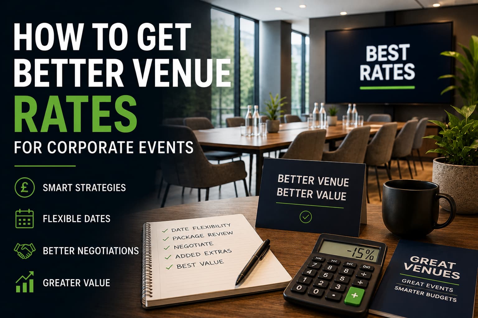 how to get better rates for corporate events