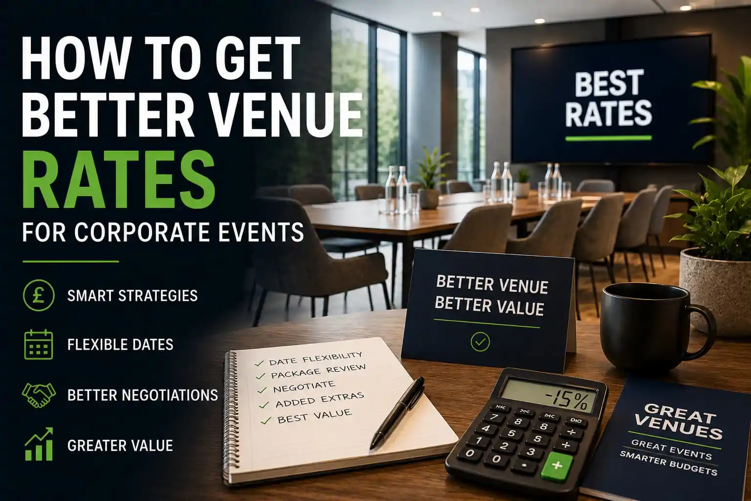 how to get better rates for corporate events